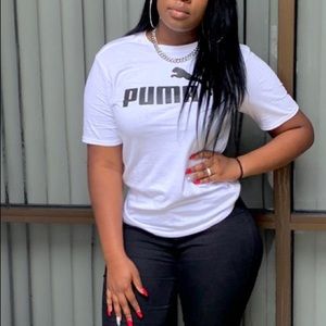 White Puma shirt